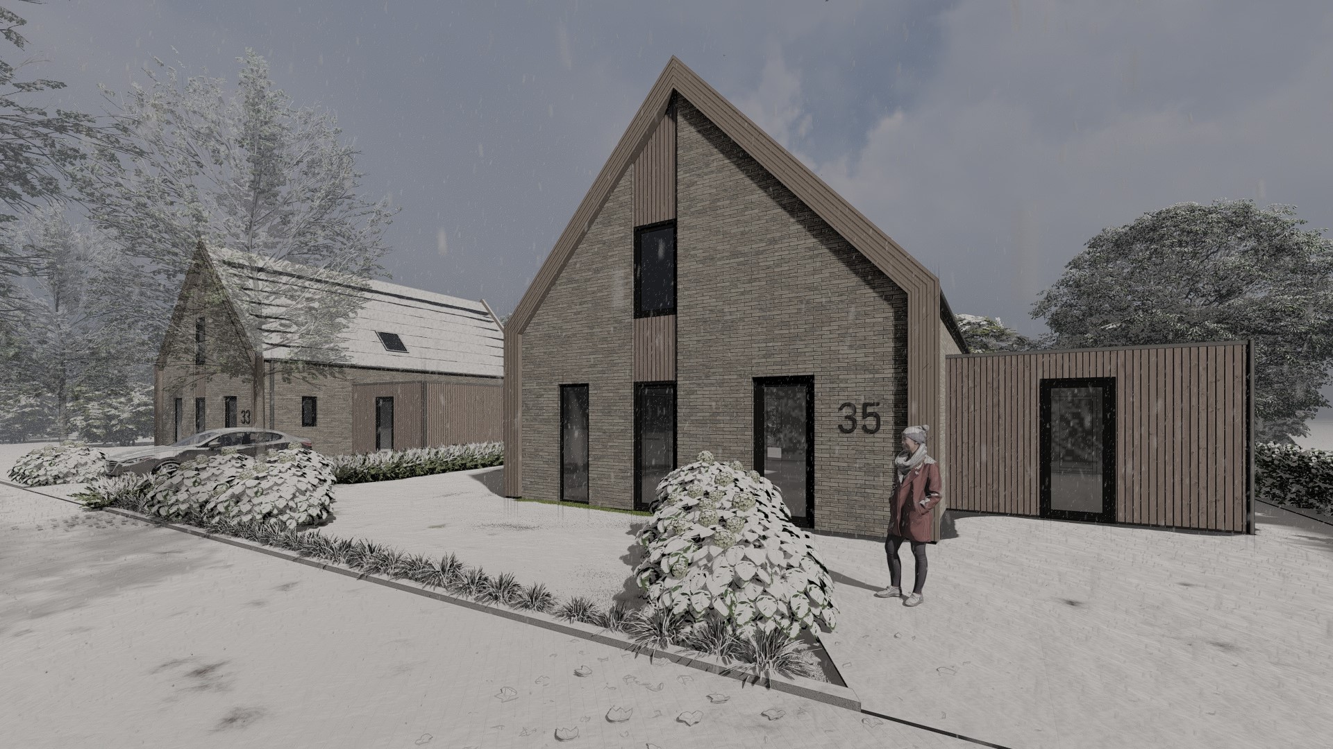 Vrijstaande modelwoningen met karakter
