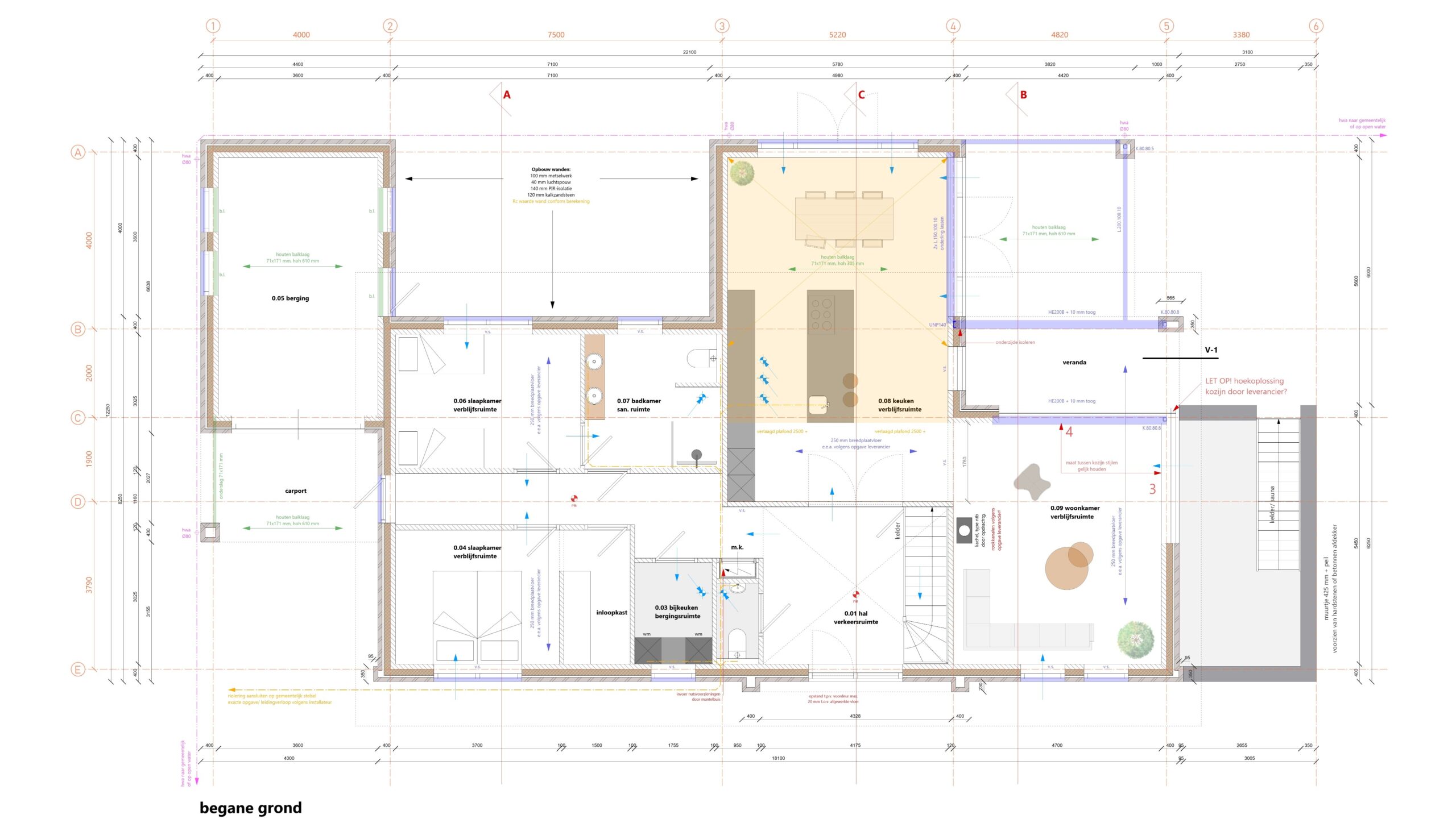 bouwkundige tekening